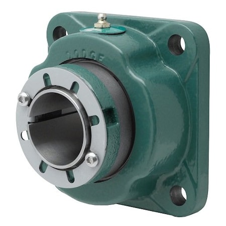 Dodge Industrial Flange Block Bearing; 4 Bolt Square Flange Block; 50MM Bore; 147.3MM Bolt Cir Dia F4S-IP-050MR ; 049898